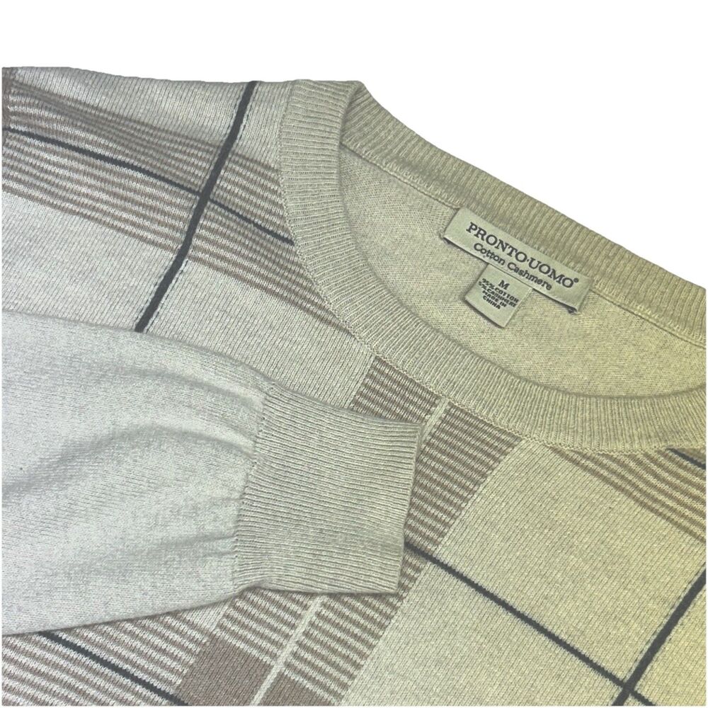 Pronto Uomo Men's Sweater M Cotton Sweater Crew Neck